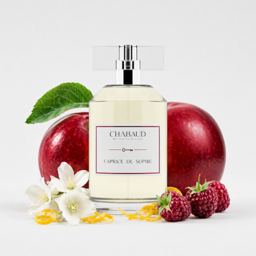 Frasco CAPRICE DE SOPHIE fragancia afrutada y gourmand
