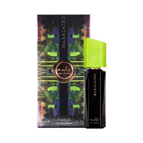 Flacon du parfum Maracaibo inspiration tropicale boisée et caramel