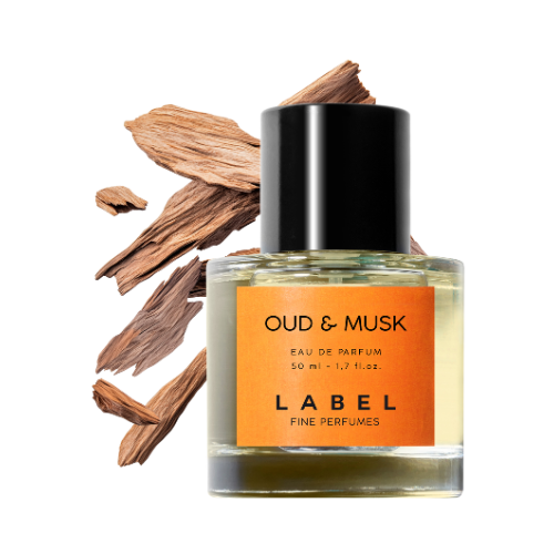 Frasco OUD & MUSK fragancia oriental amaderada intensa