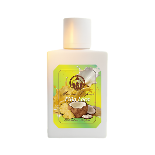 Frasco PIÑA LOCA fragancia gourmand tropical y exótica
