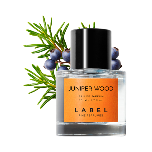 Frasco JUNIPER WOOD fragancia aromática y amaderada