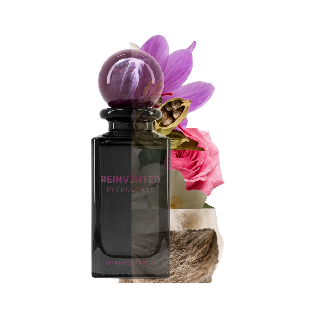 Frasco PHEROMONES fragancia amaderada especiada y sensual