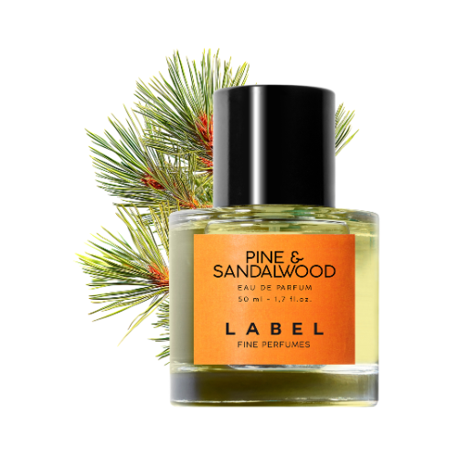 Frasco PINE & SANDALWOOD fragancia verde y amaderada